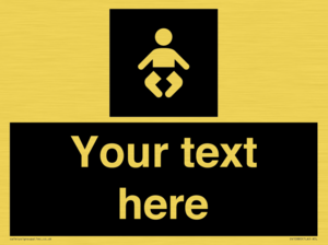 Custom information: black panel baby change